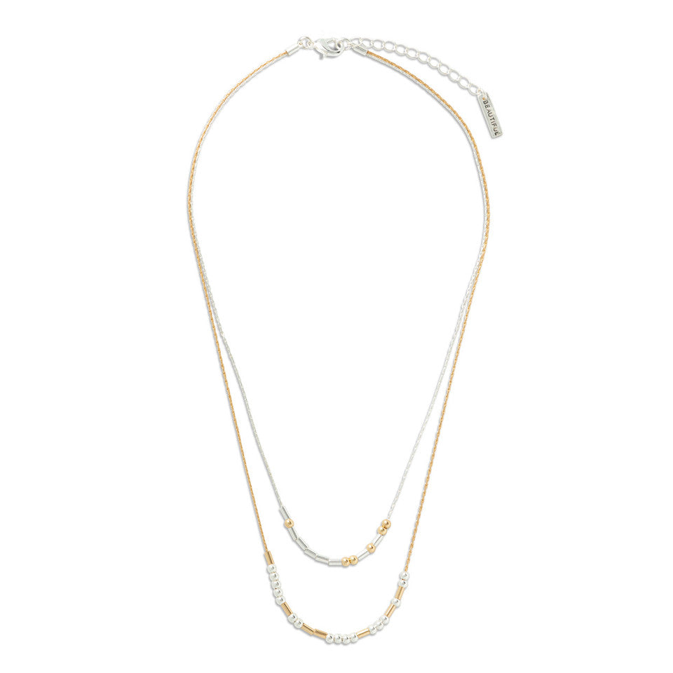 Morse Code Necklace-You're Beautiful