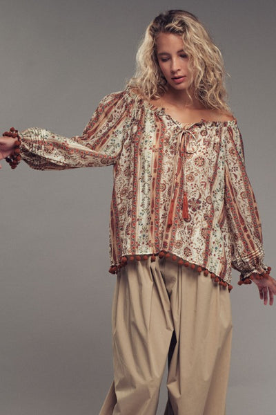Bohemian Off The Shoulder Top
