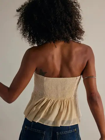 Flowy Lace Tube Top