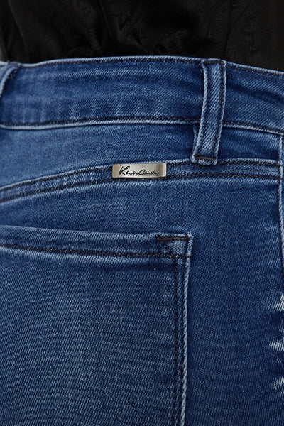 High-Rise Button-Fly Bootcut Jeans