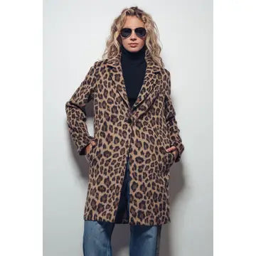 Leopard Print Statement Coat