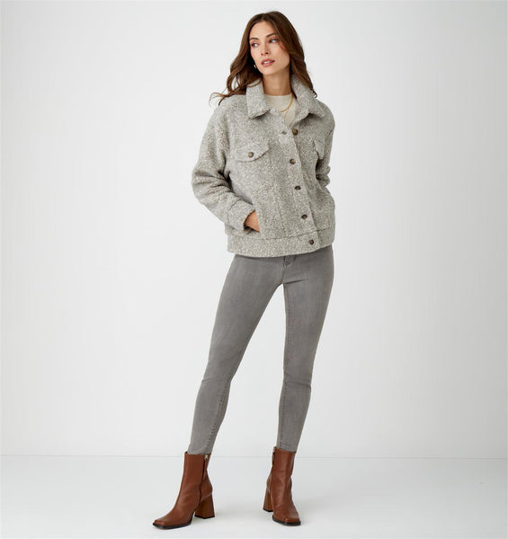 Gray Sherpa Jacket