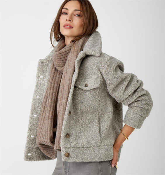 Gray Sherpa Jacket