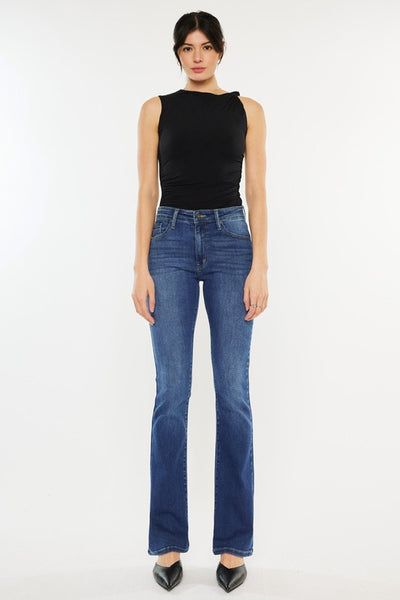 High-Rise Bootcut Jeans