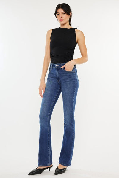 High-Rise Bootcut Jeans