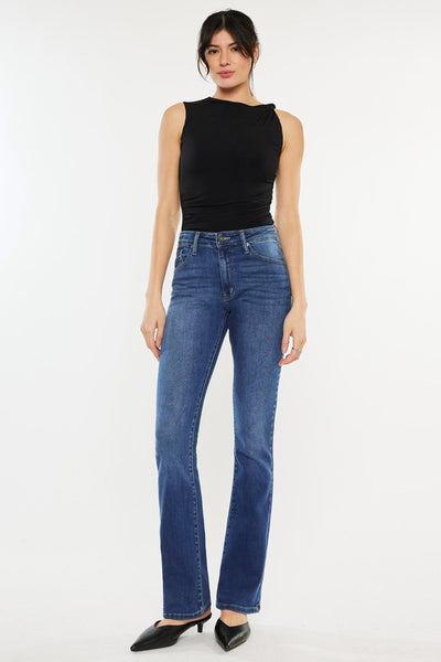 High-Rise Bootcut Jeans