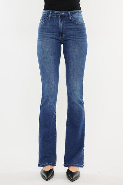 High-Rise Bootcut Jeans