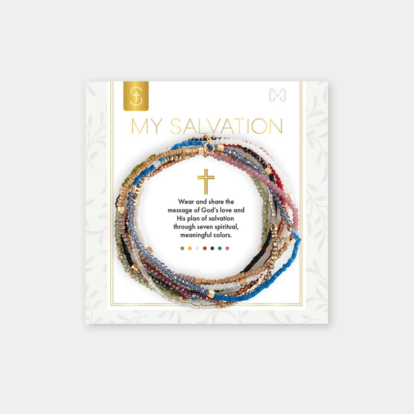 "My Salvation" Beaded Bracelet