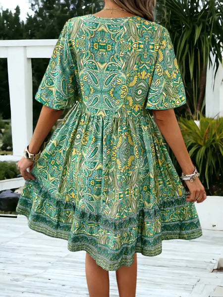 Floral V-Neck Dress