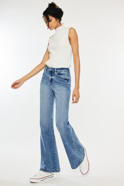 High-Rise Wide Leg Flare Jeans