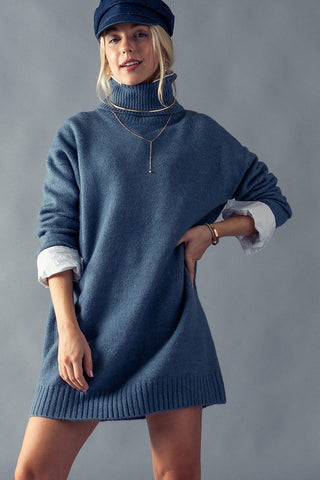 Oversized Knit Sweater Dress
