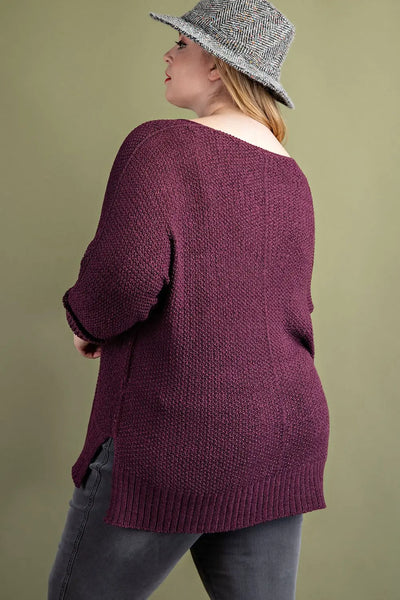 Knit V-Neck Sweater