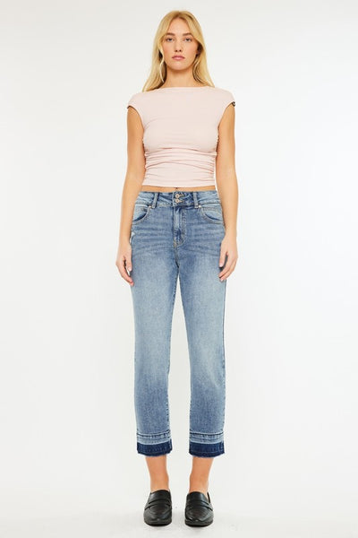 Released Hen High-Rise Slim Straight Jeans