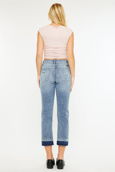 Released Hen High-Rise Slim Straight Jeans