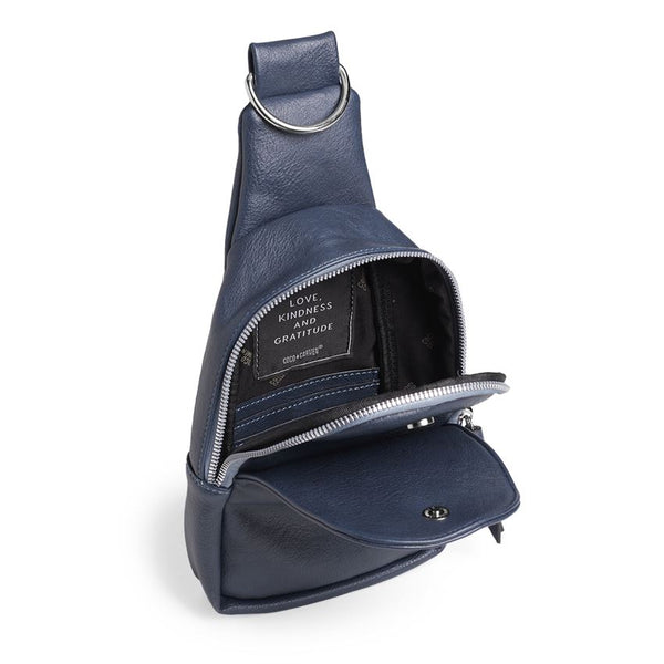 Rhea Crossbody w/Strap-Navy