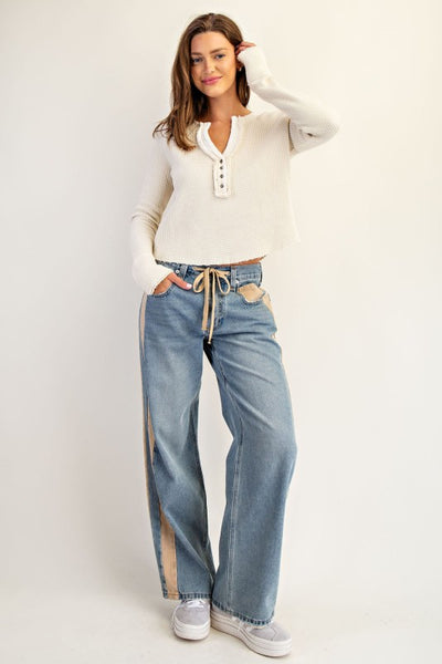 Side Stripe Drawstring Pants