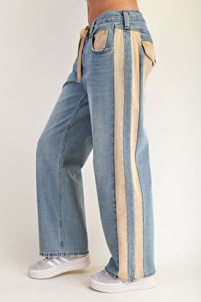 Side Stripe Drawstring Pants