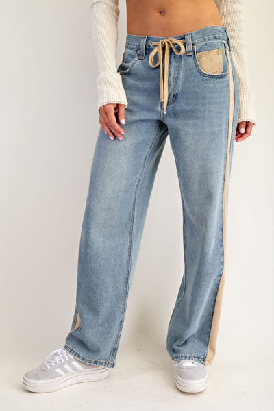 Side Stripe Drawstring Pants