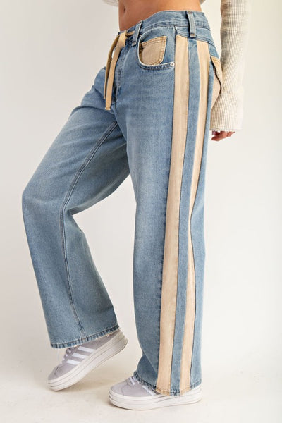 Side Stripe Drawstring Pants