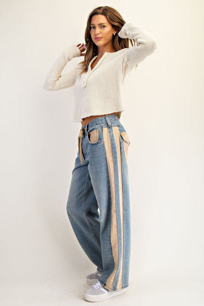Side Stripe Drawstring Pants