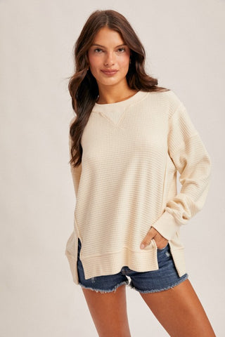 Brushed Thermal Oversized Pullover