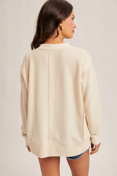 Brushed Thermal Oversized Pullover