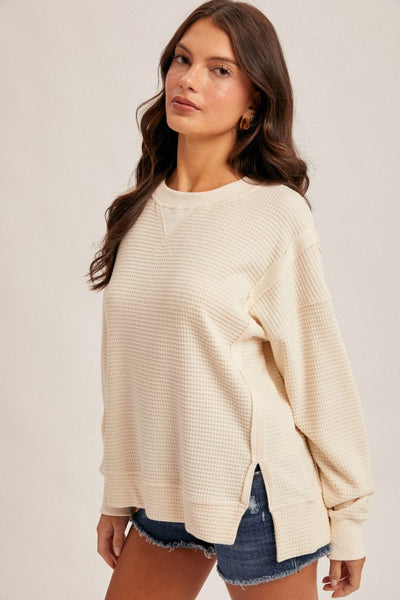 Brushed Thermal Oversized Pullover