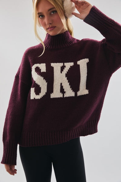 Oversized "Ski" Sweater