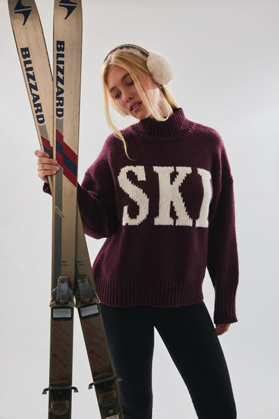 Oversized "Ski" Sweater