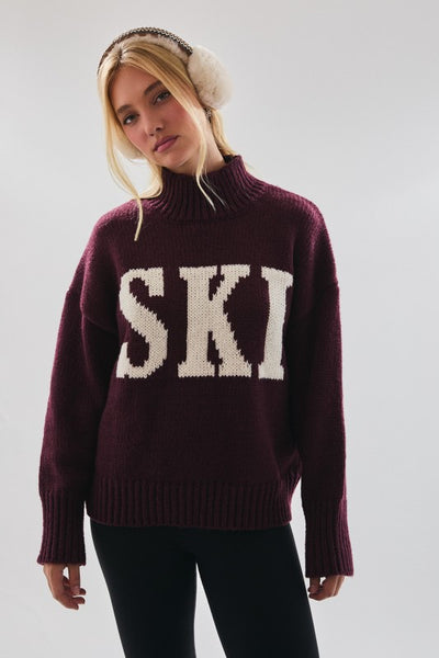 Oversized "Ski" Sweater