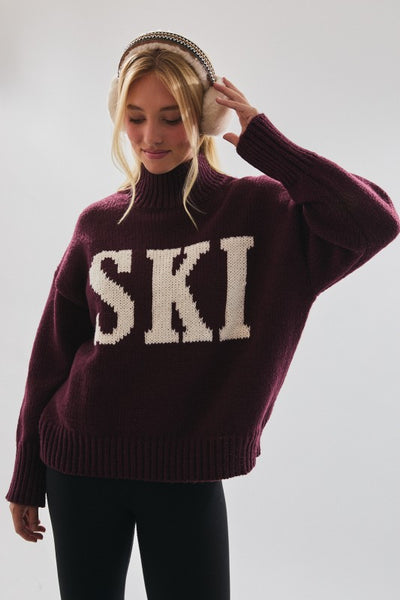 Oversized "Ski" Sweater