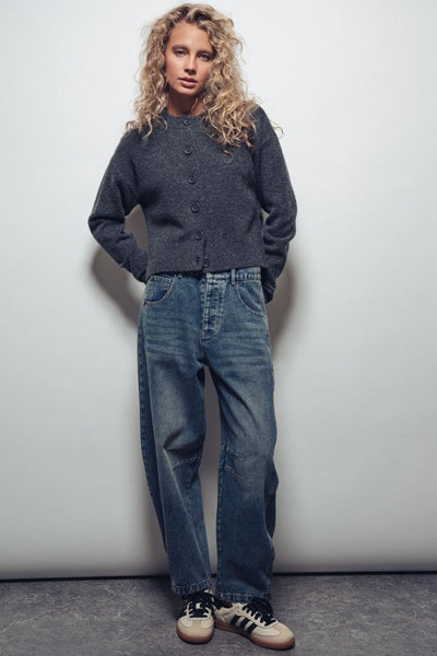 Charcoal Sweater Cardigan