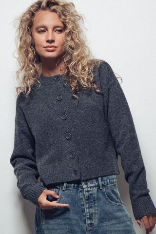Charcoal Sweater Cardigan