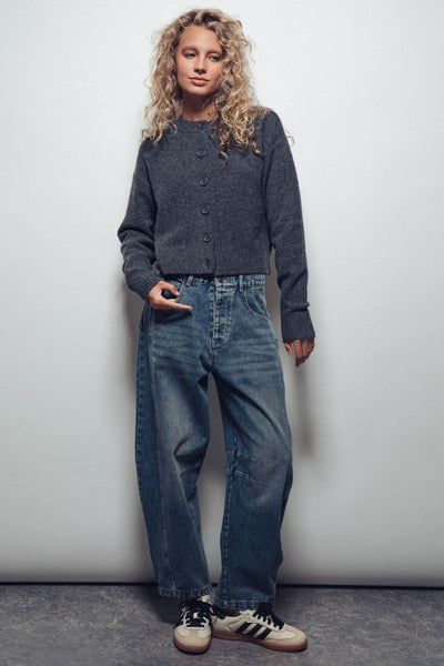 Charcoal Sweater Cardigan