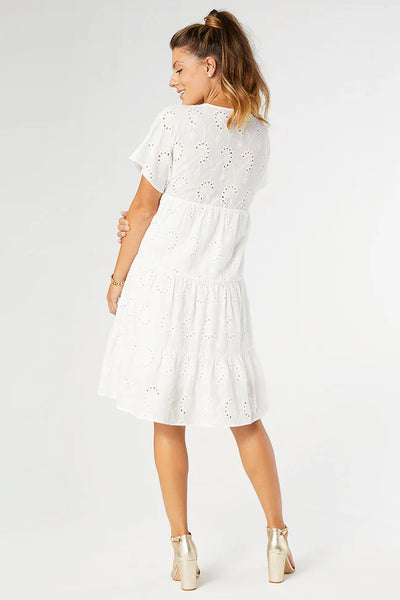 White Eyelet Lace Dress