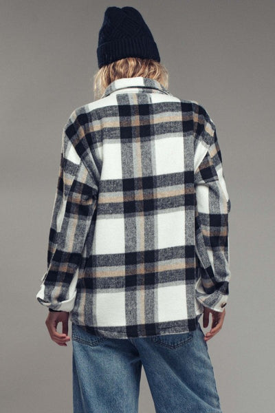 Relaxed Fit Plaid Shacket