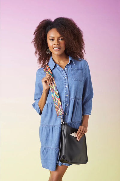 Tiered Chambray Dress