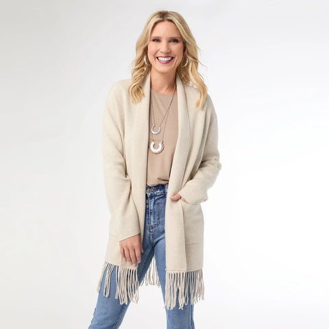Fringe Hem Cardigan