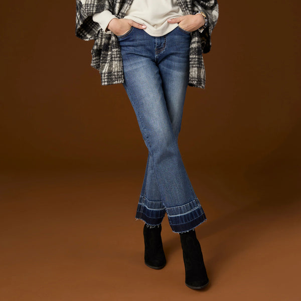 Baby Bootcut Jeans w/Contrast Bottom
