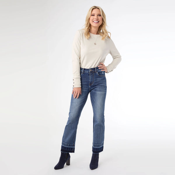Baby Bootcut Jeans w/Contrast Bottom
