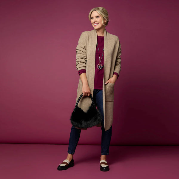 Luxe Cardigan w/Lattice Back