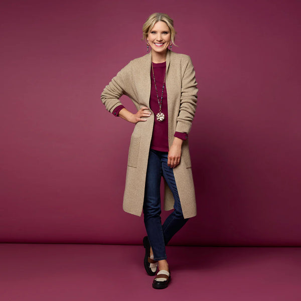 Luxe Cardigan w/Lattice Back