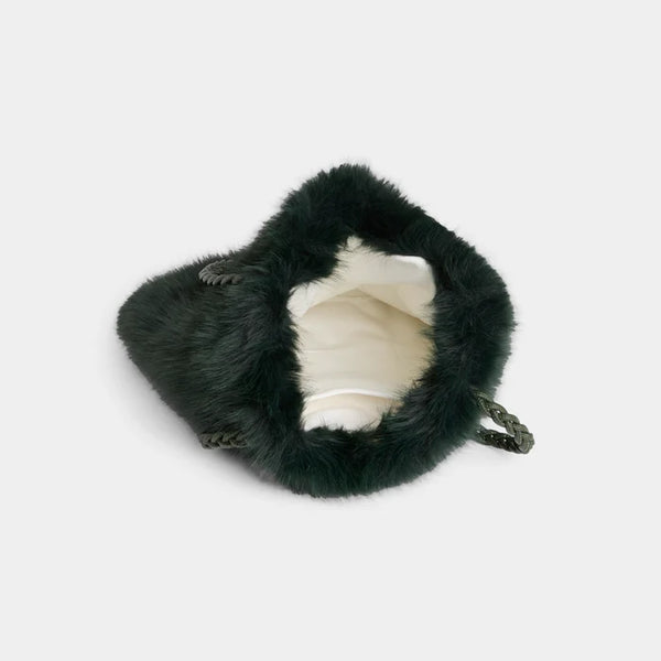 Black Faux Fur Tote