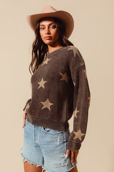 Vintage Washed Star Sweater