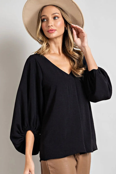V-Neck Dolman Sleeve Top