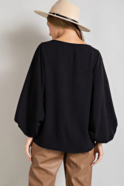 V-Neck Dolman Sleeve Top