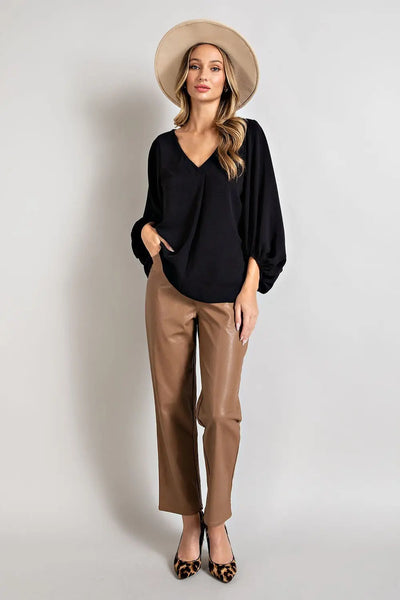 V-Neck Dolman Sleeve Top