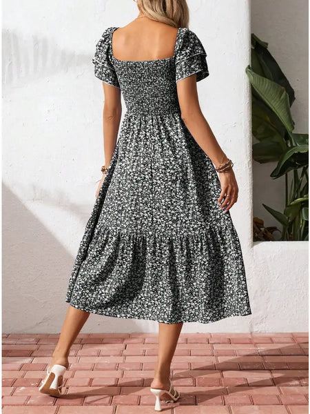 Smocked Floral Sundress