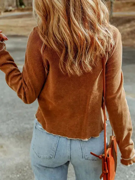 Rust Top w/Cuff Details