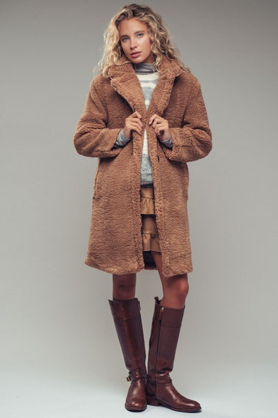 Camel Teddy  Coat